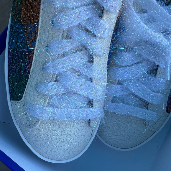 P448 Sneaker new NEWin BOX 37 plaid metallic - Picture 11 of 16